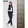 imagebaleaf Womens Pants with Zipper Pockets Stretch Golf Pants High Waist Travel Athletic Work Casual UPF50Navyfleece Lined
