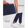 imagebaleaf Womens Pants with Zipper Pockets Stretch Golf Pants High Waist Travel Athletic Work Casual UPF50Navyfleece Lined