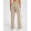 imagebaleaf Womens Track Pants Athletic Jogging Sweatpants Zipper Pockets WarmUp Sports Running PantsKhakizipper Pockets