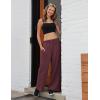 imagebaleaf Womens Track Pants Athletic Jogging Sweatpants Zipper Pockets WarmUp Sports Running PantsRed Winezipper Pockets