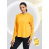 imagebaleaf Womens UPF 50 Sun Shirt with Hoodie SPF Long Sleeve UV Protection Clothing Hiking Fishing Outdoor LightweightYellow