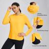 imagebaleaf Womens UPF 50 Sun Shirt with Hoodie SPF Long Sleeve UV Protection Clothing Hiking Fishing Outdoor LightweightYellow