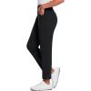 imagebaleaf Womens Pants with Zipper Pockets Stretch Golf Pants High Waist Travel Athletic Work Casual UPF50Blackfleece Lined