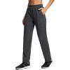 imagebaleaf Womens Pants with Zipper Pockets Stretch Golf Pants High Waist Travel Athletic Work Casual UPF50Thermaldark Grey