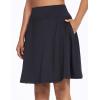 imagebaleaf Womens Skorts Skirts 20quot Knee Length Long Golf Sports Casual Skirts Modest with PocketsBlack