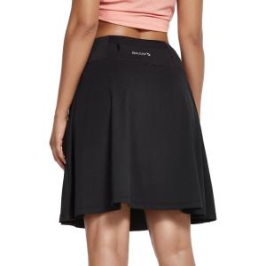 imagebaleaf Womens Skorts Skirts 20quot Knee Length Long Golf Sports Casual Skirts Modest with PocketsBlack