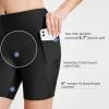 imagebaleaf Womens 3quot5quot6quot8quot High Waisted Swim Shorts Tummy Control Swimsuits Bottoms Modest Board Shorts UPF 50Black