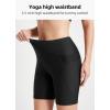 imagebaleaf Womens 3quot5quot6quot8quot High Waisted Swim Shorts Tummy Control Swimsuits Bottoms Modest Board Shorts UPF 50Black