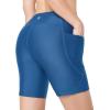 imagebaleaf Womens 3quot5quot6quot8quot High Waisted Swim Shorts Tummy Control Swimsuits Bottoms Modest Board Shorts UPF 50Blue
