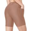 imagebaleaf Womens 3quot5quot6quot8quot High Waisted Swim Shorts Tummy Control Swimsuits Bottoms Modest Board Shorts UPF 50Brown
