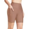 imagebaleaf Womens 3quot5quot6quot8quot High Waisted Swim Shorts Tummy Control Swimsuits Bottoms Modest Board Shorts UPF 50Brown