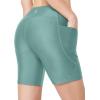 imagebaleaf Womens 3quot5quot6quot8quot High Waisted Swim Shorts Tummy Control Swimsuits Bottoms Modest Board Shorts UPF 50Green