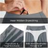imagebaleaf Womens 3quot5quot6quot8quot High Waisted Swim Shorts Tummy Control Swimsuits Bottoms Modest Board Shorts UPF 50Grey