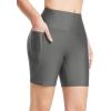 imagebaleaf Womens 3quot5quot6quot8quot High Waisted Swim Shorts Tummy Control Swimsuits Bottoms Modest Board Shorts UPF 50Grey