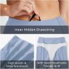 imagebaleaf Womens 3quot5quot6quot8quot High Waisted Swim Shorts Tummy Control Swimsuits Bottoms Modest Board Shorts UPF 50Ice Blue
