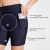 imagebaleaf Womens 3quot5quot6quot8quot High Waisted Swim Shorts Tummy Control Swimsuits Bottoms Modest Board Shorts UPF 50Navy