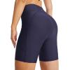 imagebaleaf Womens 3quot5quot6quot8quot High Waisted Swim Shorts Tummy Control Swimsuits Bottoms Modest Board Shorts UPF 50Navy