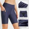 imagebaleaf Womens 3quot5quot6quot8quot High Waisted Swim Shorts Tummy Control Swimsuits Bottoms Modest Board Shorts UPF 50Navy