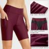 imagebaleaf Womens 3quot5quot6quot8quot High Waisted Swim Shorts Tummy Control Swimsuits Bottoms Modest Board Shorts UPF 50Wine