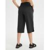 imagebaleaf Womens Capri Pants Wide Leg Plus Size UPF50 Lightweight Quick Dry Pants Casual Loose Sweatpants Hiking Walking17  Black