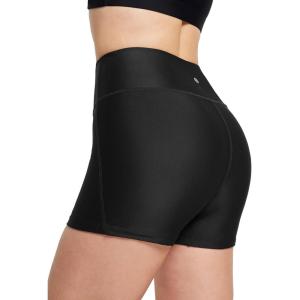 imagebaleaf Womens 3quot5quot6quot8quot High Waisted Swim Shorts Tummy Control Swimsuits Bottoms Modest Board Shorts UPF 50Black