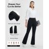 imagebaleaf Womens Yoga Dress Pants Bootcut Work Leggings with 4 Pockets Stretch High Waisted Slacks Travel Casual 30quotBlack