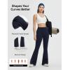 imagebaleaf Womens Yoga Dress Pants Bootcut Work Leggings with 4 Pockets Stretch High Waisted Slacks Travel Casual 30quotNavy Blue