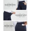 imagebaleaf Womens Yoga Dress Pants Bootcut Work Leggings with 4 Pockets Stretch High Waisted Slacks Travel Casual 30quotNavy Blue