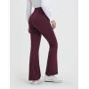 imagebaleaf Womens Yoga Dress Pants Bootcut Work Leggings with 4 Pockets Stretch High Waisted Slacks Travel Casual 30quotWine Red
