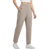 imagebaleaf Womens Travel Pants with 6 Pockets Work Lightweight Stretch Ankle Petite Dressy Casual Golf Busniess SlacksKhaki