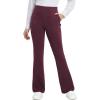 imagebaleaf Womens Yoga Dress Pants Bootcut Work Leggings with 4 Pockets Stretch High Waisted Slacks Travel Casual 30quotWine Red