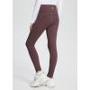 imagebaleaf Girls Fleece Lined Leggings Kids Warm Pants Youth Compression Yoga Athletic School Tights with PocketsBrown