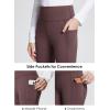 imagebaleaf Girls Fleece Lined Leggings Kids Warm Pants Youth Compression Yoga Athletic School Tights with PocketsBrown