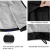 imagebaleaf Mens Rain Jacket Waterproof Windbreaker Running Cycling Golf Hiking Gear Hood Lightweight Reflective PackableAblack