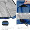 imagebaleaf Mens Rain Jacket Waterproof Windbreaker Running Cycling Golf Hiking Gear Hood Lightweight Reflective PackableAblue