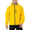 imagebaleaf Mens Rain Jacket Waterproof Windbreaker Running Cycling Golf Hiking Gear Hood Lightweight Reflective PackableAbright Yellow