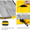 imagebaleaf Mens Rain Jacket Waterproof Windbreaker Running Cycling Golf Hiking Gear Hood Lightweight Reflective PackableAbright Yellow