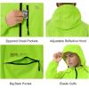 imagebaleaf Mens Rain Jacket Waterproof Windbreaker Running Cycling Golf Hiking Gear Hood Lightweight Reflective PackableAfluorescent Yellow