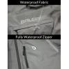 imagebaleaf Mens Rain Jacket Waterproof Windbreaker Running Cycling Golf Hiking Gear Hood Lightweight Reflective PackableAgrey