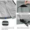 imagebaleaf Mens Rain Jacket Waterproof Windbreaker Running Cycling Golf Hiking Gear Hood Lightweight Reflective PackableAgrey