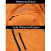 imagebaleaf Mens Rain Jacket Waterproof Windbreaker Running Cycling Golf Hiking Gear Hood Lightweight Reflective PackableAorange