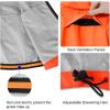 imagebaleaf Mens Rain Jacket Waterproof Windbreaker Running Cycling Golf Hiking Gear Hood Lightweight Reflective PackableAred