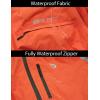 imagebaleaf Mens Rain Jacket Waterproof Windbreaker Running Cycling Golf Hiking Gear Hood Lightweight Reflective PackableAred