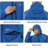 imagebaleaf Mens Rain Jacket Waterproof Windbreaker Running Cycling Golf Hiking Gear Hood Lightweight Reflective PackableAroyal Blue