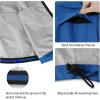 imagebaleaf Mens Rain Jacket Waterproof Windbreaker Running Cycling Golf Hiking Gear Hood Lightweight Reflective PackableAroyal Blue