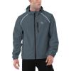 imagebaleaf Mens Rain Jacket Waterproof Windbreaker Running Cycling Golf Hiking Gear Hood Lightweight Reflective PackableAsteel Gray