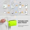 imagebaleaf Mens Rain Jacket Waterproof Windbreaker Running Cycling Golf Hiking Gear Hood Lightweight Reflective PackableBgreen Black