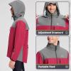 imagebaleaf Mens Rain Jacket Waterproof Windbreaker Running Cycling Golf Hiking Gear Hood Lightweight Reflective PackableBred Grey