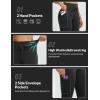 imagebaleaf Womens Fleece Lined Thermal Leggings High Waisted Water Resistant Warm Winter Running Hiking Pants with PocketsBlack