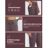 imagebaleaf Womens Fleece Lined Thermal Leggings High Waisted Water Resistant Warm Winter Running Hiking Pants with PocketsDark Brown